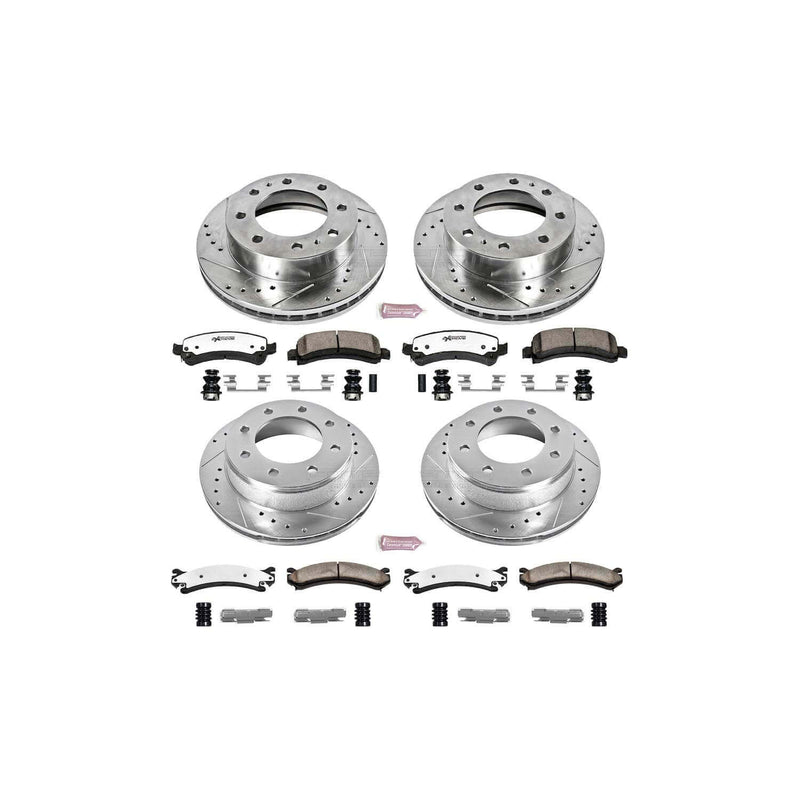 Power Stop K2072-36 Z36 Severe-Duty Truck And Tow 1-Click Brake Kit - 86 mm Tall (Front And Rear) for 2003-2020 Chevrolet Express 3500 product image