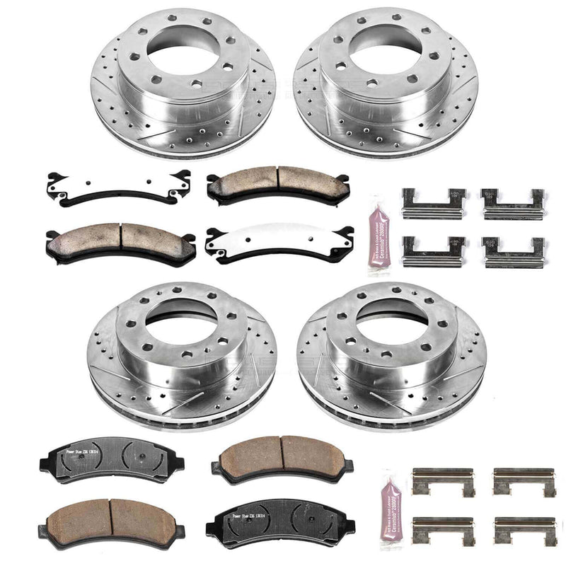 Power Stop K2073-36 Z36 Severe-Duty Truck And Tow 1-Click Brake Kit (Front And Rear) for 2001-2010 Chevrolet Avalanche 2500 product image