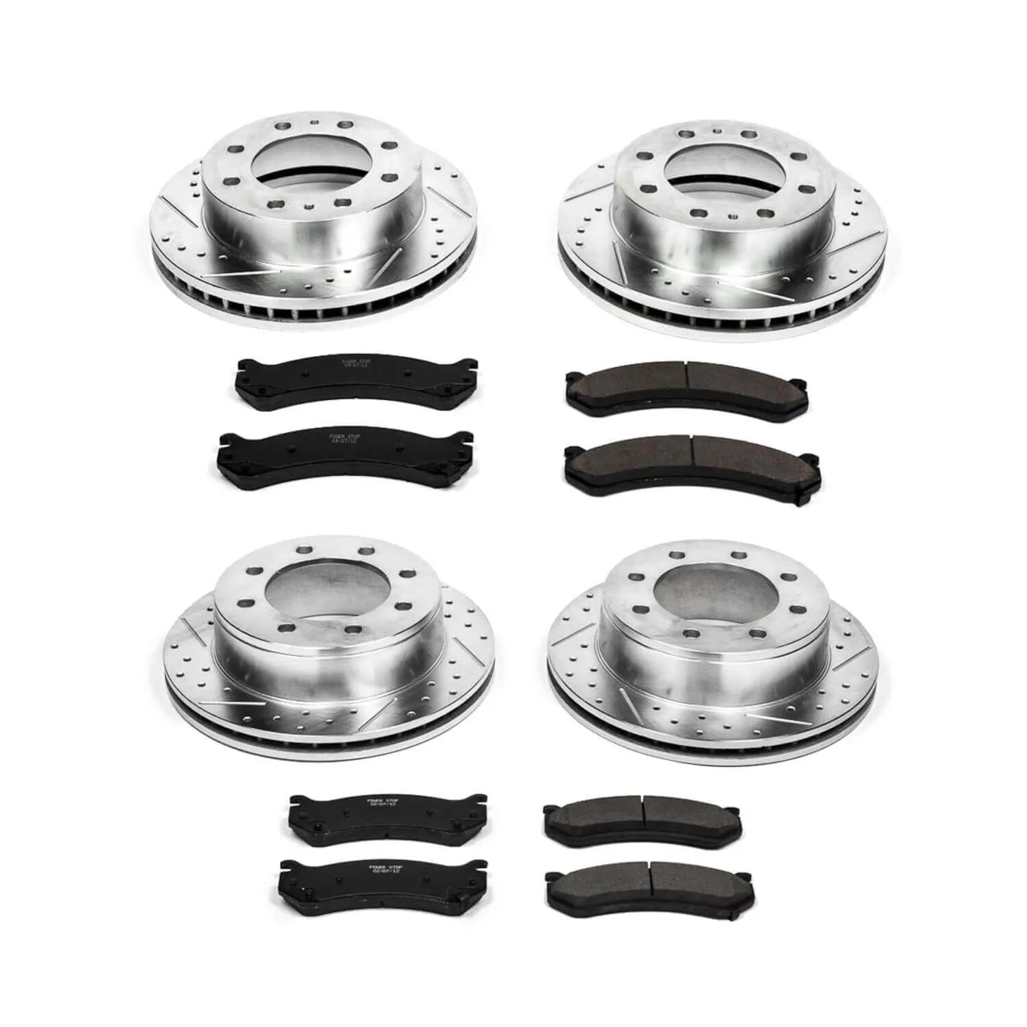 Power Stop K2073 - Z23 Evolution Sport Performance 1-Click Brake Kit With Hardware (Front And Rear)