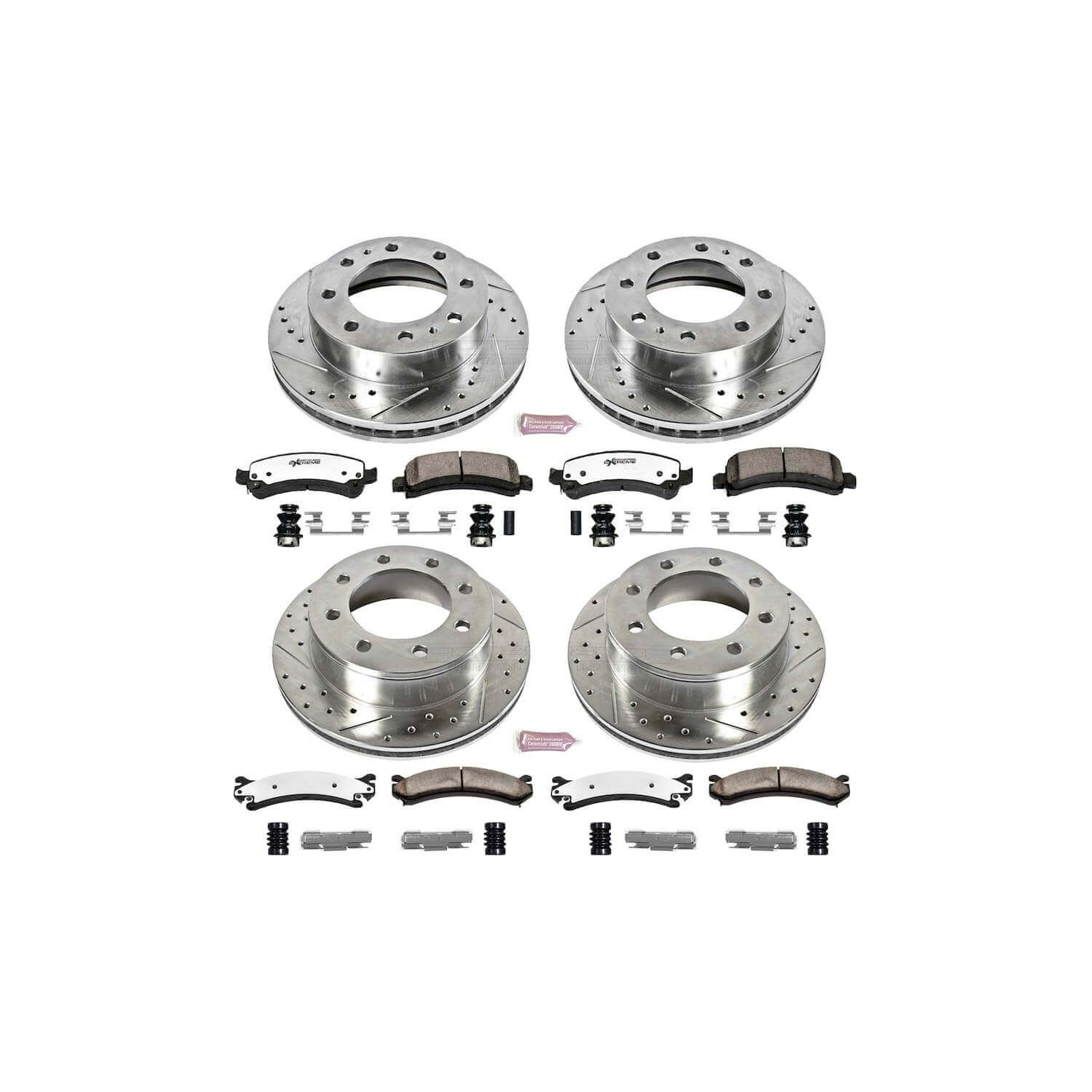 Power Stop K2074-36 Z36 Severe-Duty Truck And Tow 1-Click Brake Kit - 91 mm Tall (Front And Rear) for 2003-2016 Chevrolet Express 3500 product image