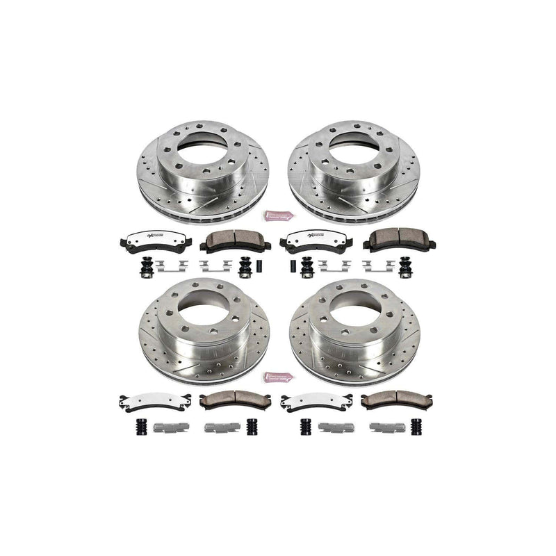 Power Stop K2074-36 Z36 Severe-Duty Truck And Tow 1-Click Brake Kit - 91 mm Tall (Front And Rear) for 2003-2016 Chevrolet Express 3500 product image