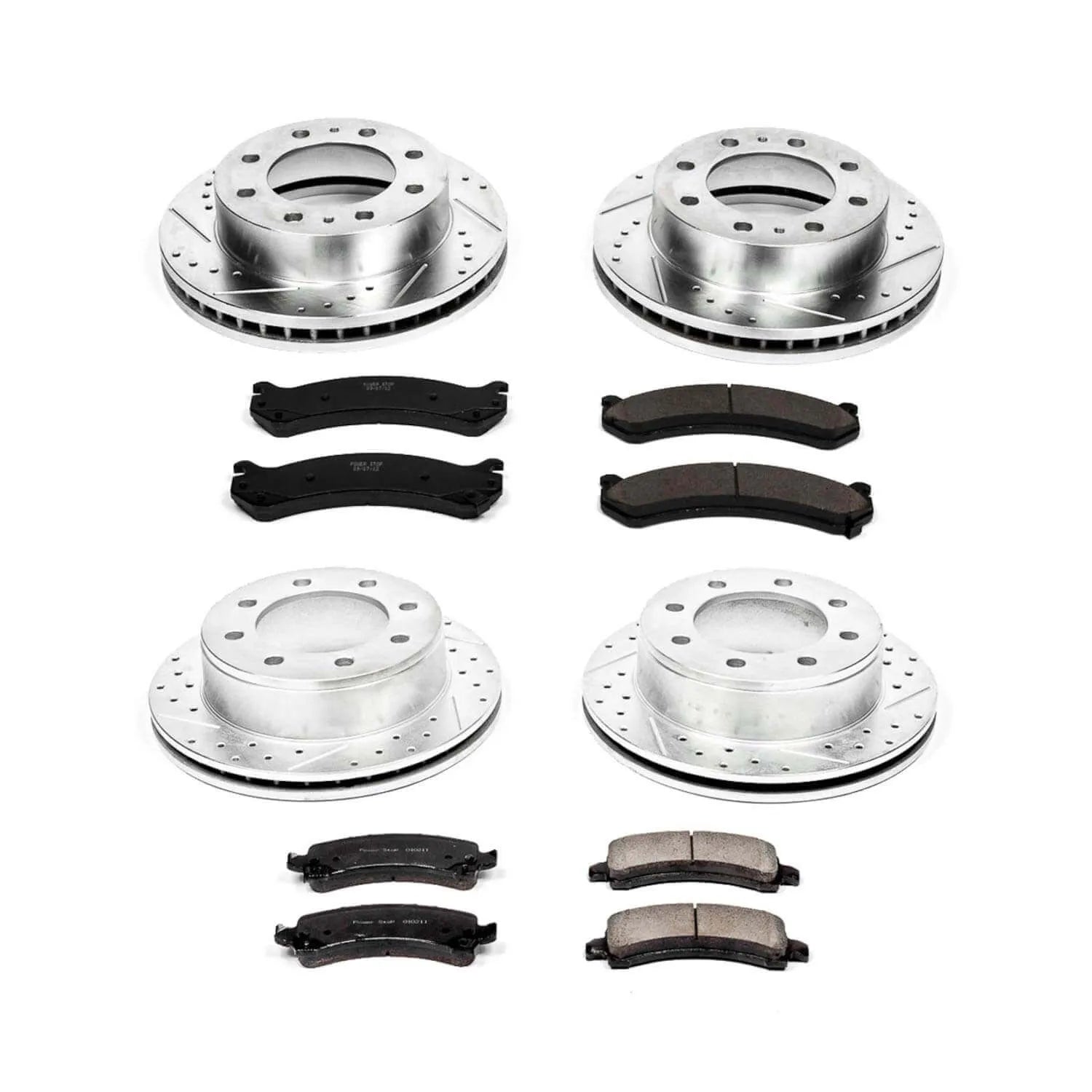 Power Stop K2074 - Z23 Evolution Sport Performance 1-Click Brake Kit With Hardware - 91 mm Tall (Front And Rear)