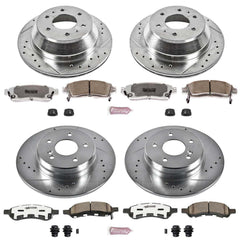 Power Stop K2085-26 - Z26 Extreme Street Warrior 1-Click Brake Kit (Front And Rear) vehicle fitment brake part