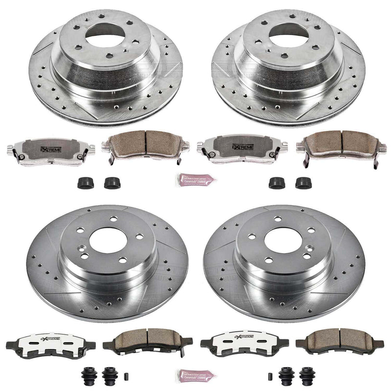 Power Stop K2085-26 - Z26 Extreme Street Warrior 1-Click Brake Kit (Front And Rear) vehicle fitment brake part