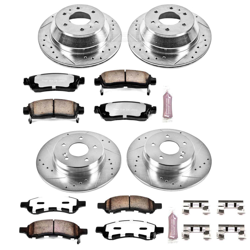 Power Stop K2085-36 - Z36 Severe-Duty Truck And Tow 1-Click Brake Kit (Front And Rear) vehicle fitment brake part