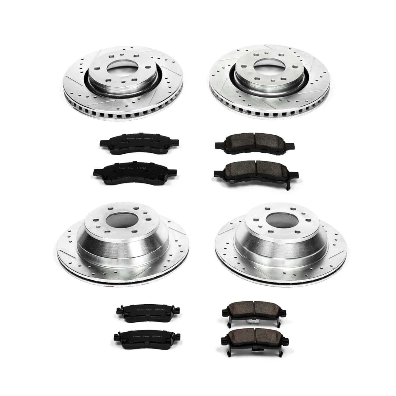 Power Stop K2085 - Z23 Evolution Sport Performance 1-Click Brake Kit With Hardware (Front And Rear)