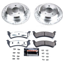 Power Stop K2131-36 Z36 Severe-Duty Truck And Tow 1-Click Rear Brake Kit for 1993-1998 Jeep Grand Cherokee product image