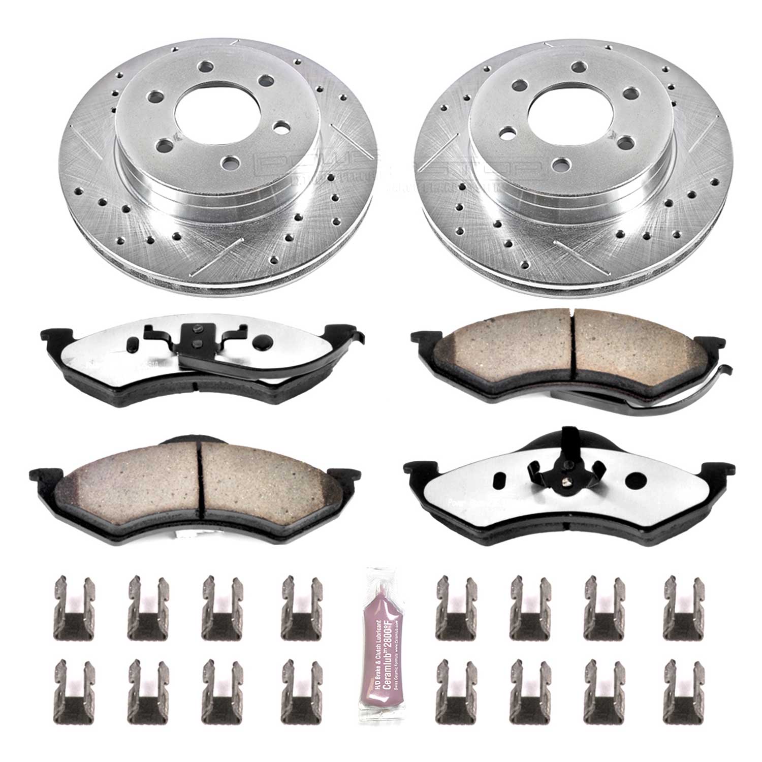 Power Stop K2138-36 Z36 Severe-Duty Truck And Tow 1-Click Brake Kit (Front) for 1998-1999 Dodge Dakota product image