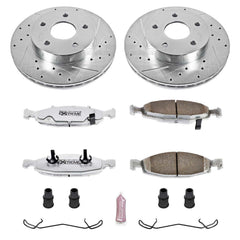 Power Stop K2147-26 Z26 Extreme Street Warrior 1-Click Brake Kit (Front) for 1999-2002 Jeep Grand Cherokee product image