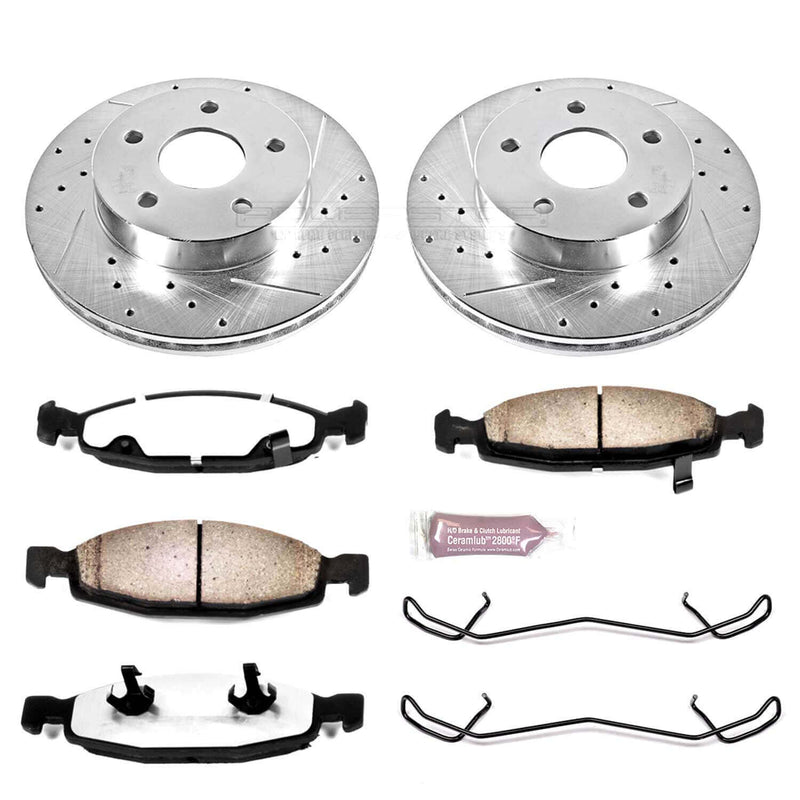 Power Stop K2147-36 Z36 Severe-Duty Truck And Tow 1-Click Brake Kit (Front) for 1999-2002 Jeep Grand Cherokee product image