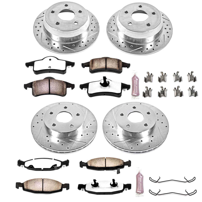 Power Stop K2148-36 Z36 Severe-Duty Truck And Tow 1-Click Brake Kit (Front And Rear) for 1999-2002 Jeep Grand Cherokee product image