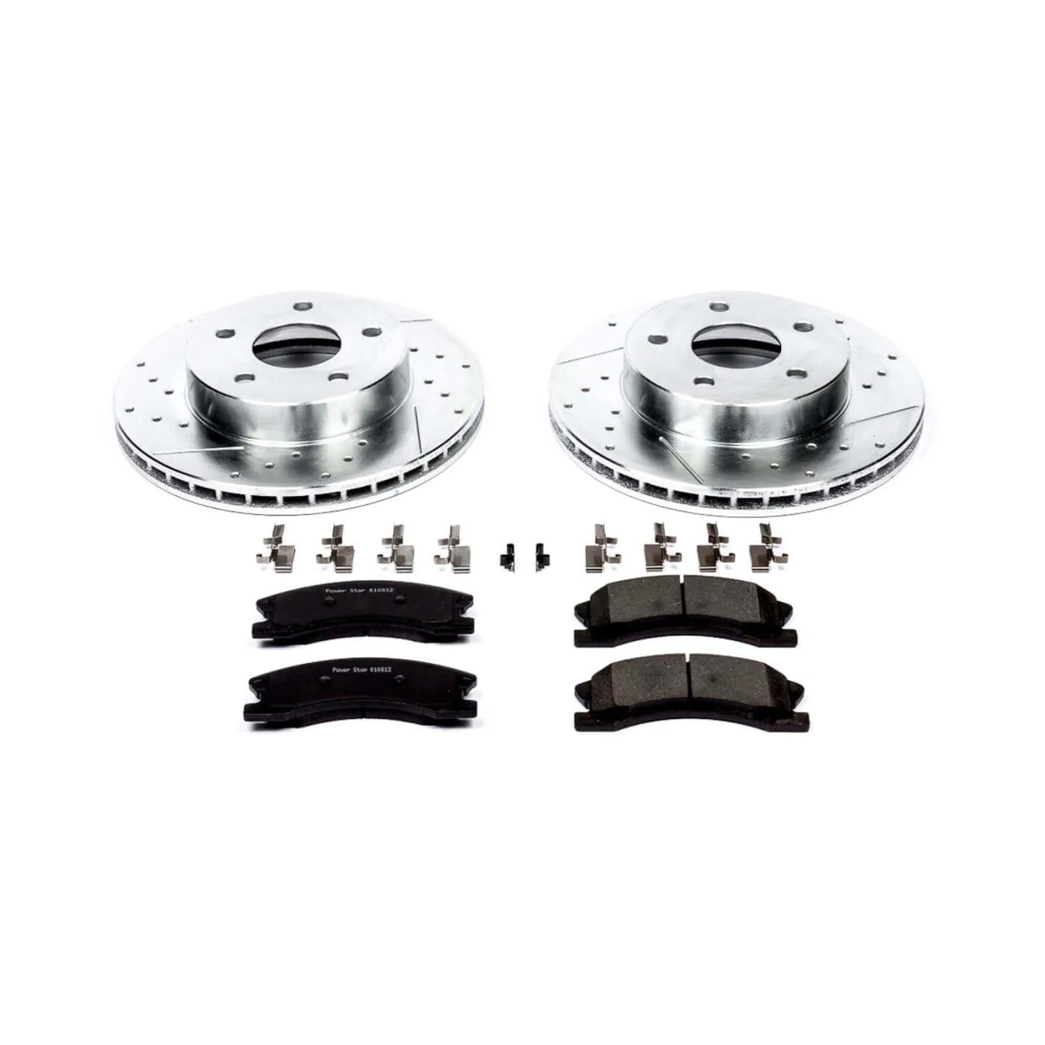 Power Stop K2149 - Z23 Evolution Sport Performance 1-Click Brake Kit With Hardware (Front)