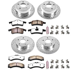 Power Stop K2150-36 Z36 Severe-Duty Truck And Tow 1-Click Brake Kit (Front And Rear) for 1999-2004 Jeep Grand Cherokee product image