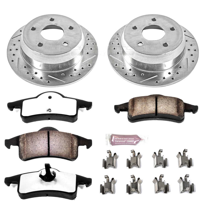 Power Stop K2151-36 Z36 Severe-Duty Truck And Tow 1-Click Brake Kit (Rear) for 1999-2004 Jeep Grand Cherokee product image
