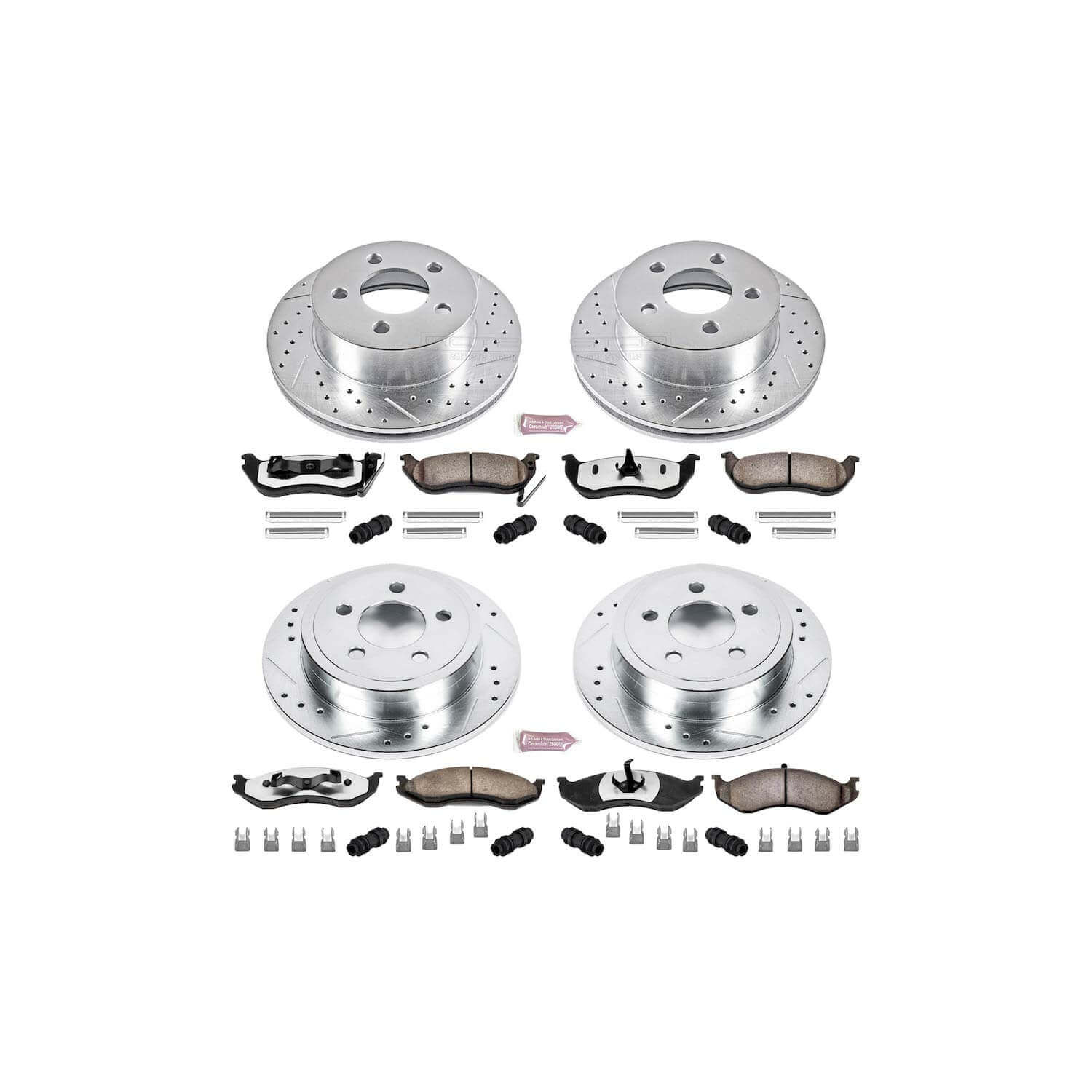 Power Stop K2154-36 Z36 Severe-Duty Truck And Tow 1-Click Brake Kit (Front And Rear) for 2003-2006 Jeep Wrangler product image