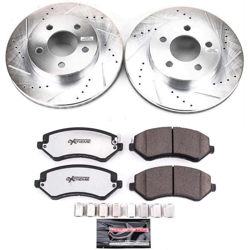 Power Stop K2160-36 Z36 Severe-Duty Truck And Tow 1-Click Front Brake Kit for 2002-2007 Jeep Liberty product image