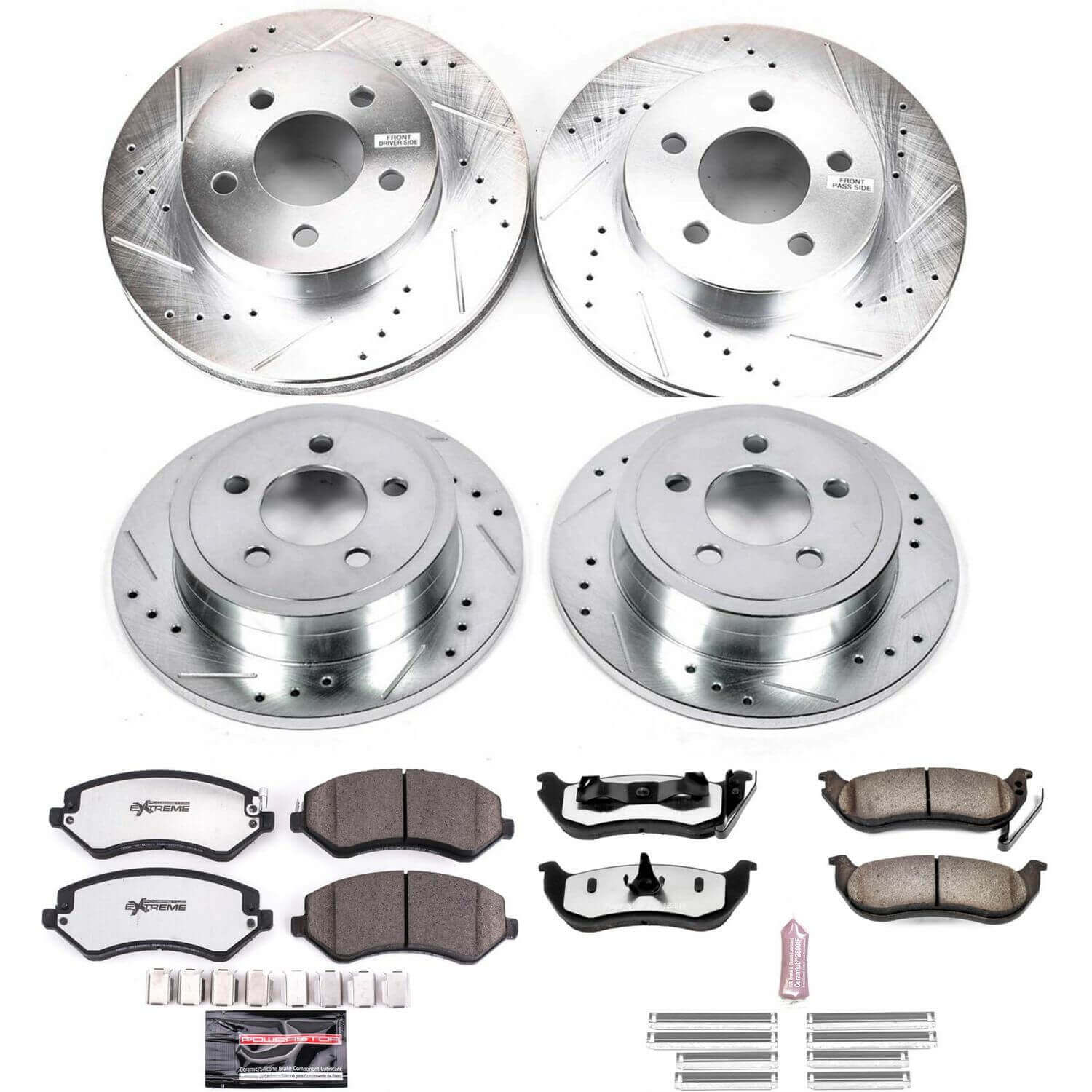 Power Stop K2162-36 Z36 Severe-Duty Truck And Tow 1-Click Front And Rear Brake Kit for 2003-2007 Jeep Liberty product image
