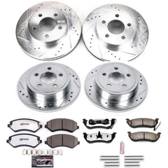 Power Stop K2162-36 Z36 Severe-Duty Truck And Tow 1-Click Front And Rear Brake Kit for 2003-2007 Jeep Liberty product image