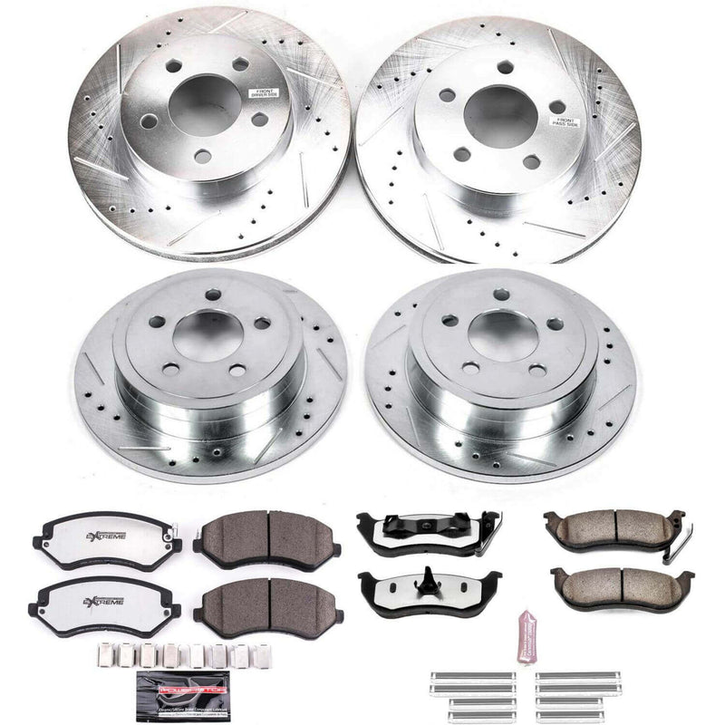 Power Stop K2162-36 Z36 Severe-Duty Truck And Tow 1-Click Front And Rear Brake Kit for 2003-2007 Jeep Liberty product image