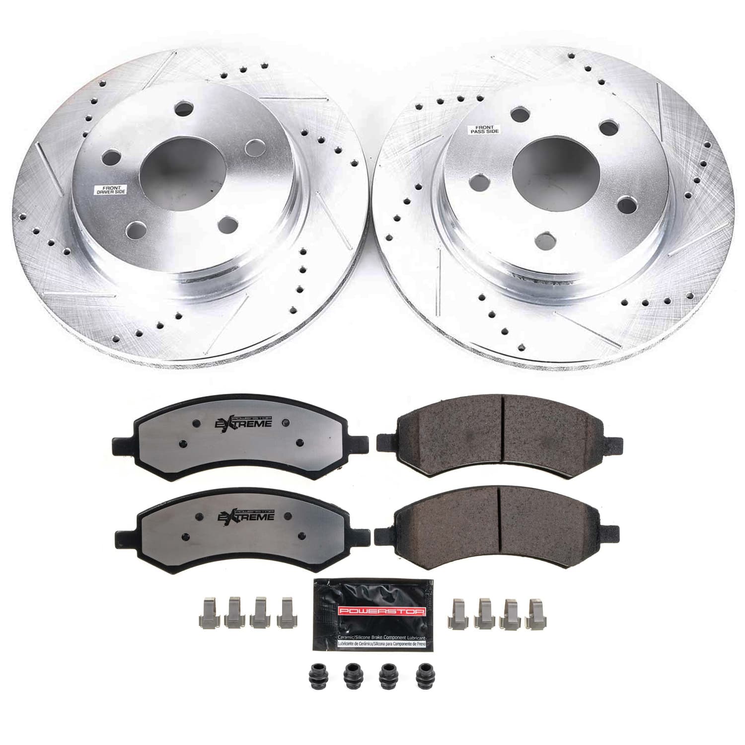 Power Stop K2163-36 Z36 Severe-Duty Truck And Tow 1-Click Brake Kit (Front) for 2006-2024 Chrysler Aspen product image