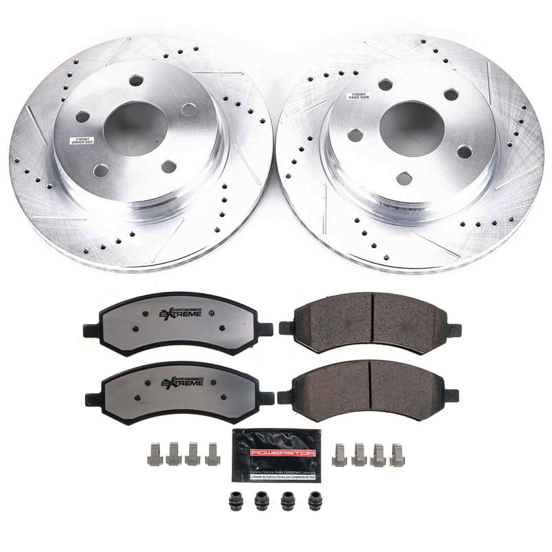 Power Stop K2163-36 Z36 Severe-Duty Truck And Tow 1-Click Brake Kit (Front) for 2006-2024 Chrysler Aspen product image