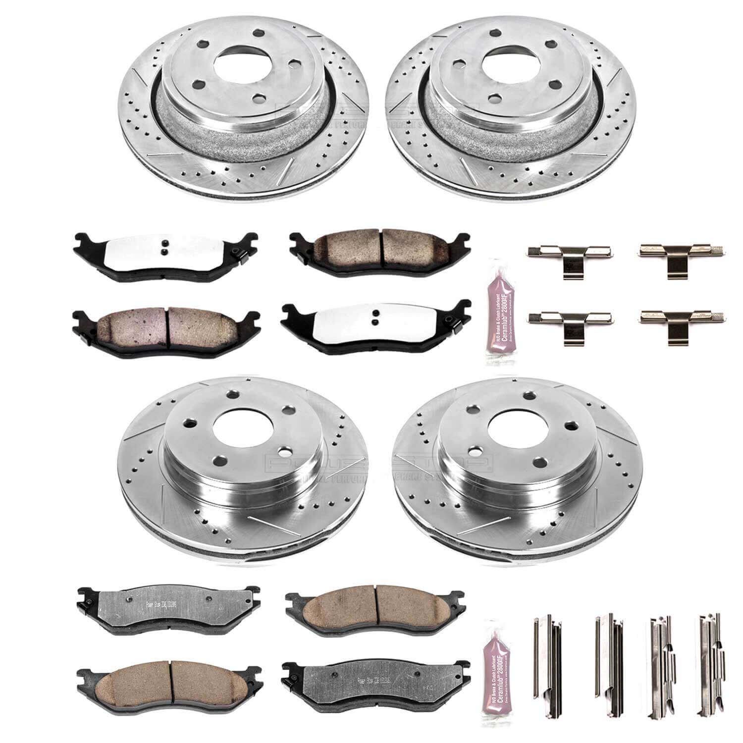 Power Stop K2166-36 Z36 Severe-Duty Truck And Tow 1-Click Brake Kit (Front And Rear) for 2002-2006 Dodge Durango product image