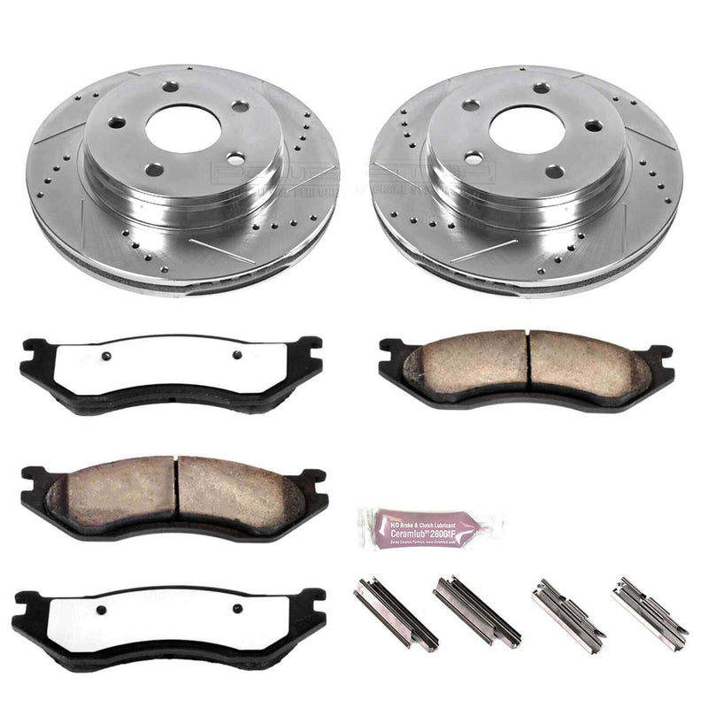 Power Stop K2167-36 Z36 Severe-Duty Truck And Tow 1-Click Brake Kit (Front) for 2003-2005 Dodge RAM 1500 product image