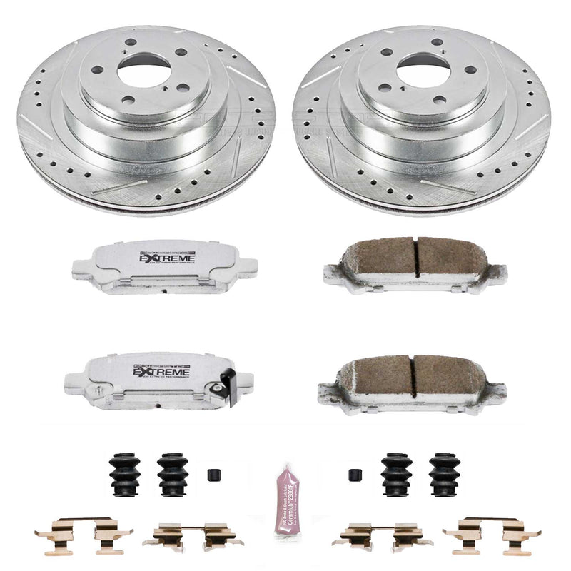 Power Stop K219-26 Z26 Extreme Street Warrior 1-Click Brake Kit (Rear) for 2005-2009 Subaru Legacy product image