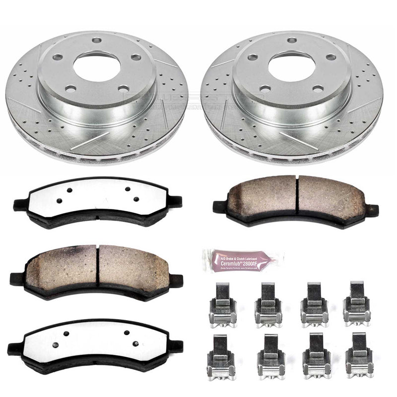 Power Stop K2193-36 Z36 Severe-Duty Truck And Tow 1-Click Brake Kit (Front) for 2005-2011 Dodge Dakota product image