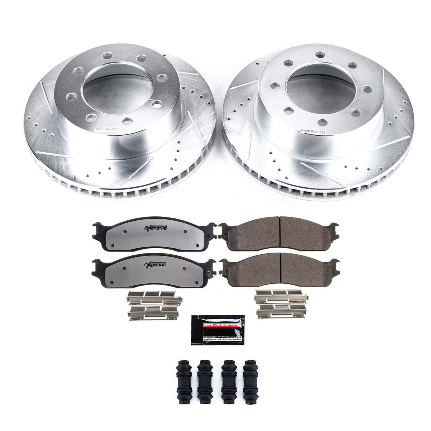 Power Stop K2203-36 Z36 Severe-Duty Truck And Tow 1-Click Brake Kit (Front) for 2003-2008 Dodge RAM 1500 Laramie product image