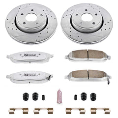 Power Stop K2219-26 Z26 Extreme Street Warrior 1-Click Brake Kit (Front) for 2005-2010 Jeep Commander product image