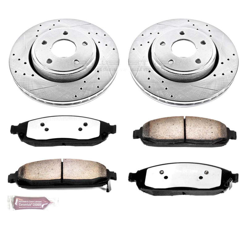 Power Stop K2219-36 Z36 Severe-Duty Truck And Tow 1-Click Brake Kit (Front) for 2005-2010 Jeep Commander product image