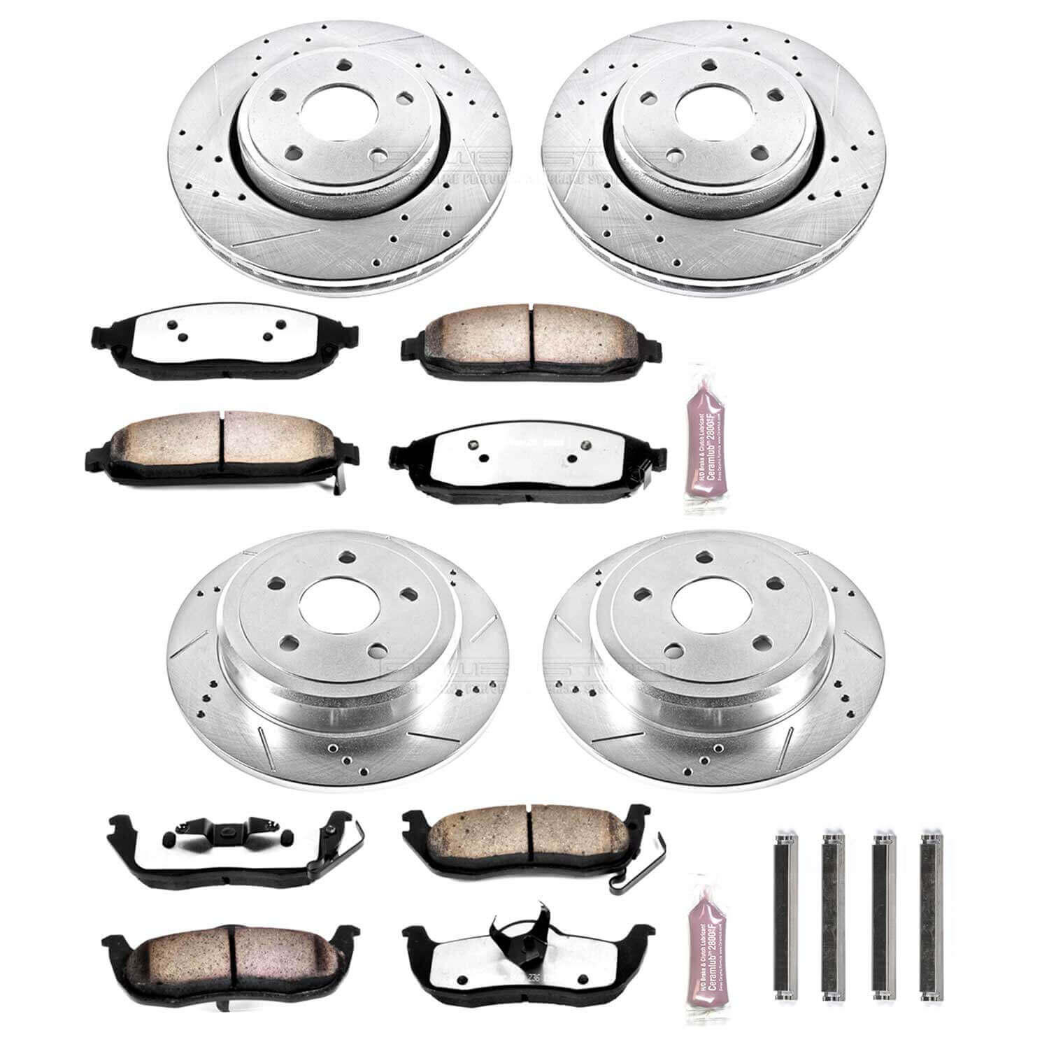 Power Stop K2220-36 Z36 Severe-Duty Truck And Tow 1-Click Brake Kit (Front And Rear) for 2005-2010 Jeep Commander product image