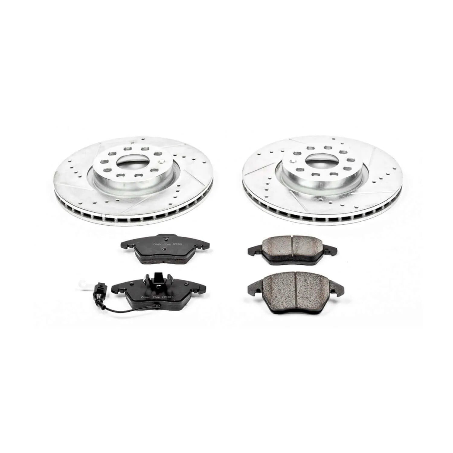 Power Stop K2259 - Z23 Evolution Sport Performance 1-Click Brake Kit With Hardware (Front)