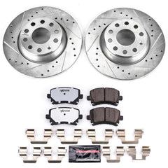 Power Stop K2261-26 Z26 Street Warrior 1-Click Rear Brake Kit for 2006-2010 Audi A3 product image