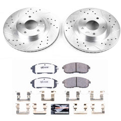 Power Stop K2282-26 Z26 Extreme Street Warrior 1-Click Brake Kit (Front) for 2002-2006 INFINITI I35 product image