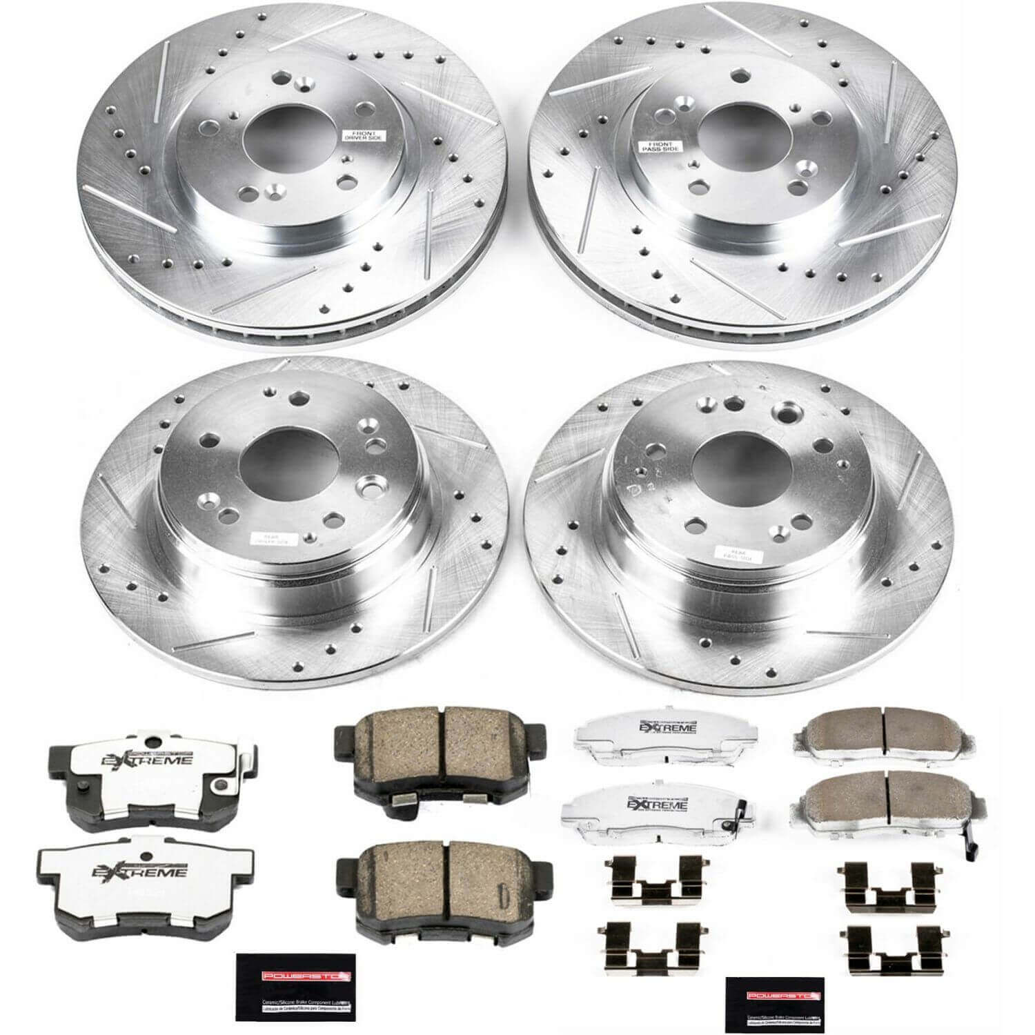 Power Stop K2295-26 - Z26 Extreme Street Warrior 1-Click Brake Kit (Front And Rear) vehicle fitment brake part