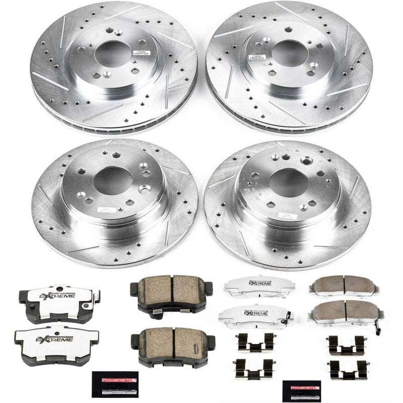 Power Stop K2295-26 - Z26 Extreme Street Warrior 1-Click Brake Kit (Front And Rear) vehicle fitment brake part