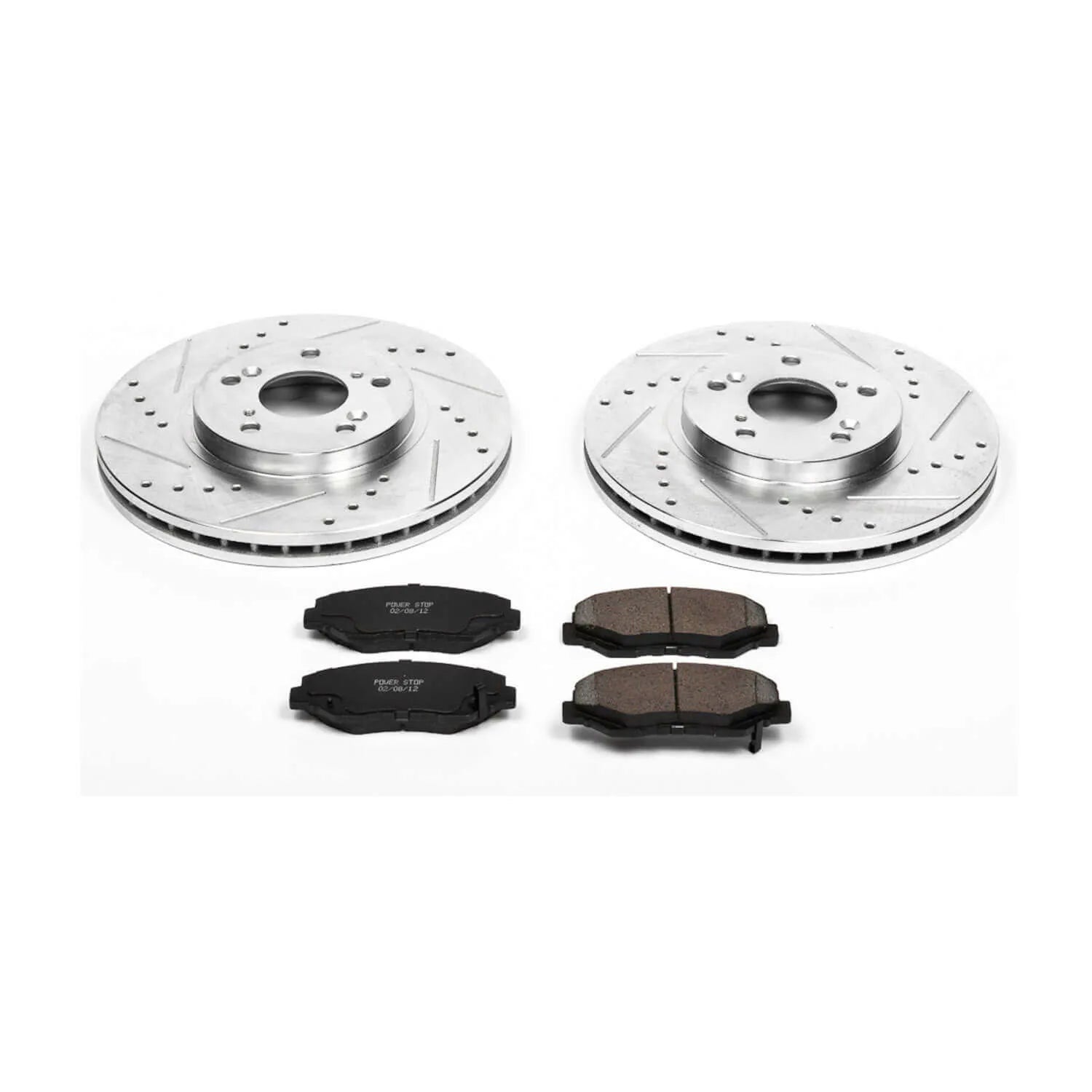 Power Stop K2302 - Z23 Evolution Sport Performance 1-Click Brake Kit With Hardware (Front)