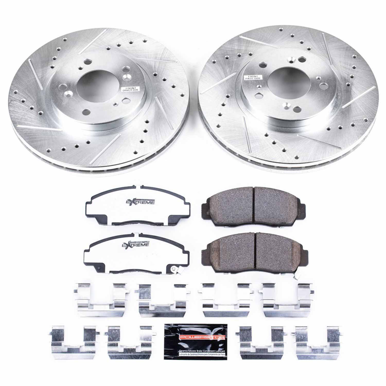 Power Stop K2309-26 Z26 Extreme Street Warrior 1-Click Brake Kit (Front) for 1999-2004 Acura Rl product image