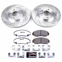 Power Stop K2309-26 Z26 Extreme Street Warrior 1-Click Brake Kit (Front) for 1999-2004 Acura Rl product image