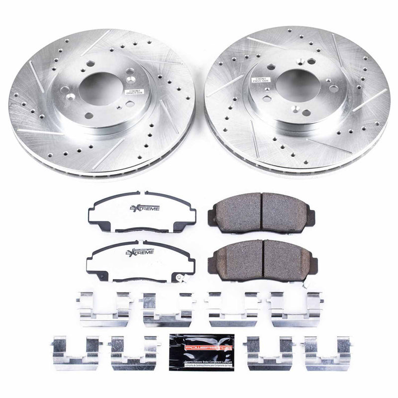 Power Stop K2309-26 Z26 Extreme Street Warrior 1-Click Brake Kit (Front) for 1999-2004 Acura Rl product image