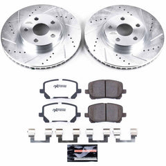 Power Stop K2316-26 Z26 Extreme Street Warrior 1-Click Brake Kit (Front) for 2003-2008 Pontiac Vibe product image