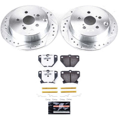 Power Stop K2318-26 Z26 Extreme Street Warrior 1-Click Brake Kit (Rear) for 2000-2007 Pontiac Vibe product image
