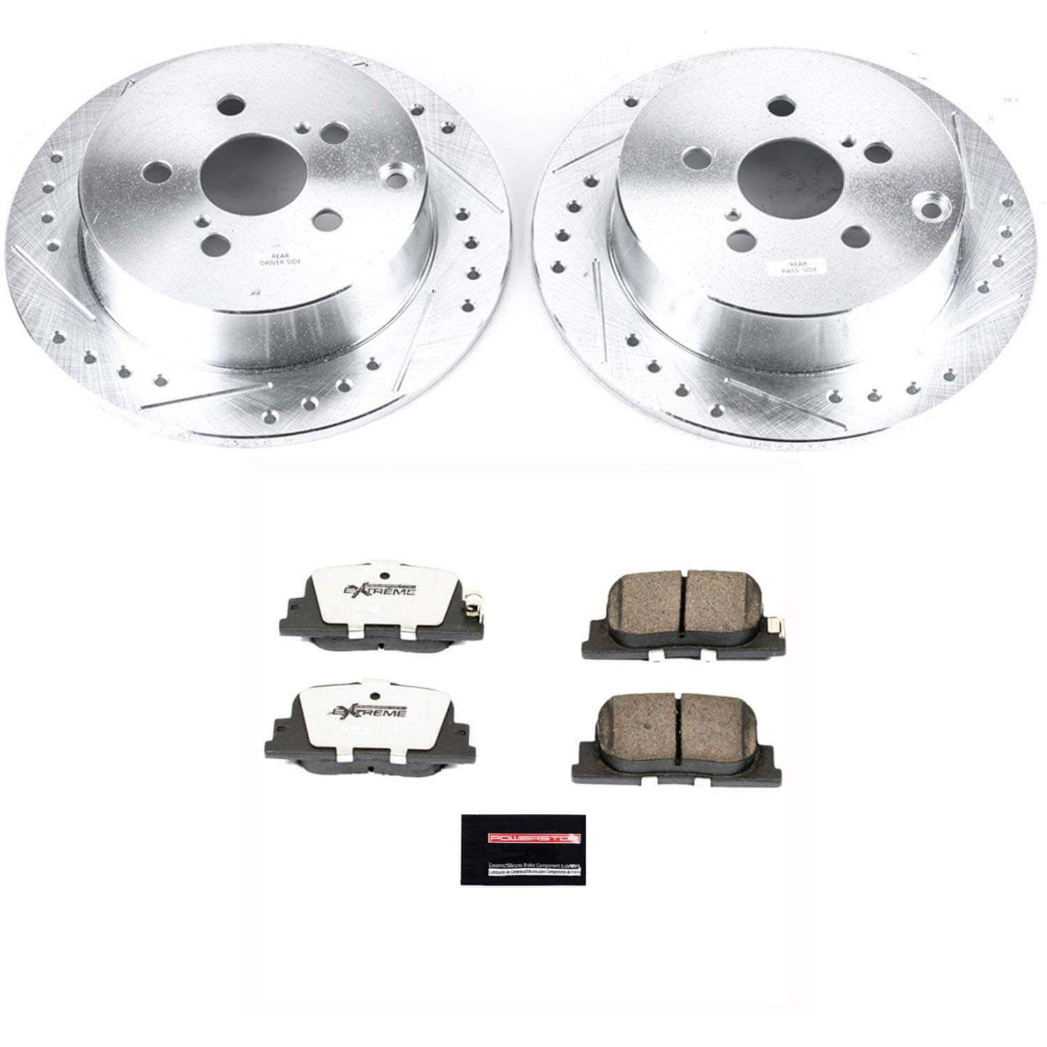Power Stop K2319-26 Z26 Extreme Street Warrior 1-Click Brake Kit (Rear) for 2005-2010 Scion Tc product image