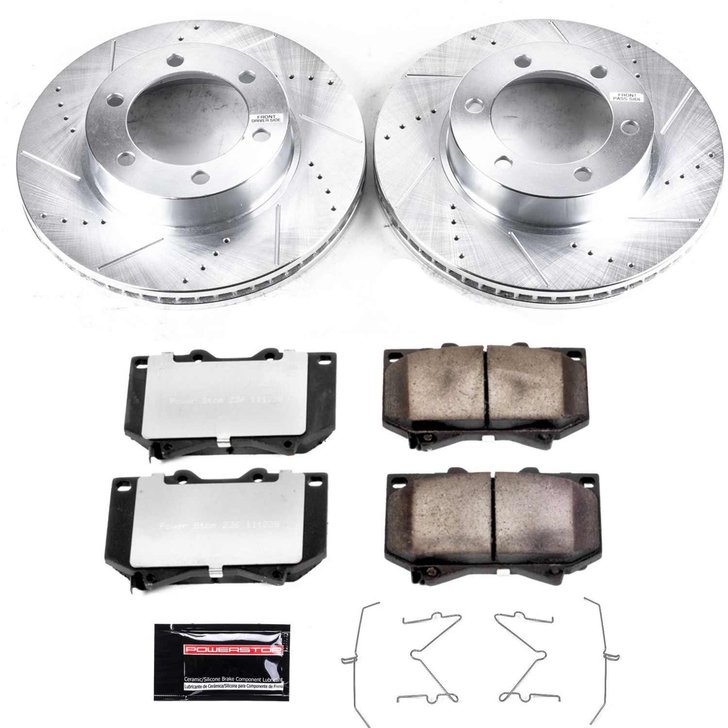 Power Stop K2323-36 Z36 Severe-Duty Truck And Tow 1-Click Brake Kit (Front) for 2000-2002 Toyota Sequoia product image