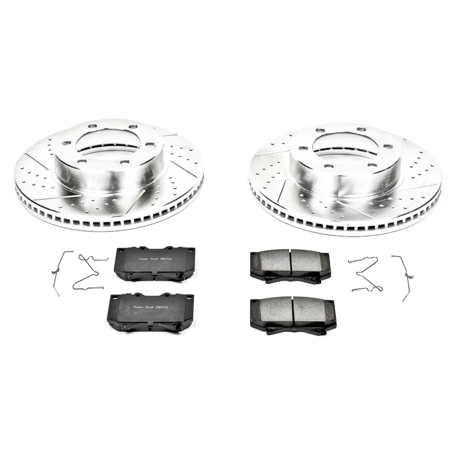 Power Stop K2323 - Z23 Evolution Sport Performance 1-Click Brake Kit With Hardware (Front)