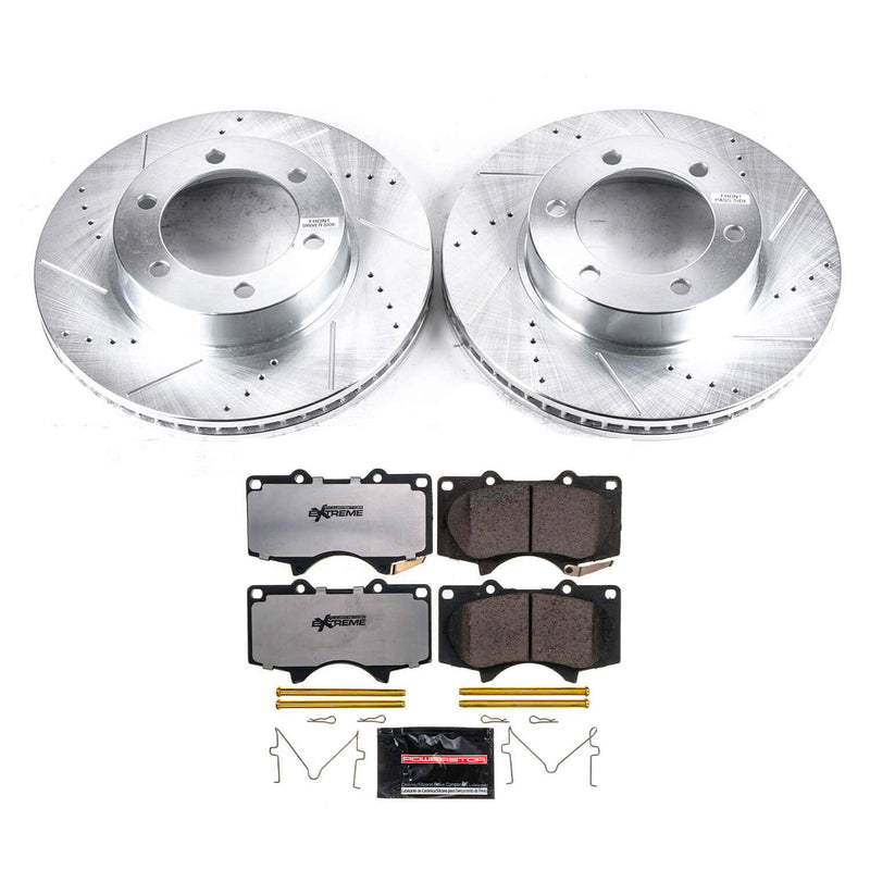 Power Stop K2324-36 Z36 Severe-Duty Truck And Tow 1-Click Brake Kit (Front) for 2000-2007 Toyota Sequoia product image