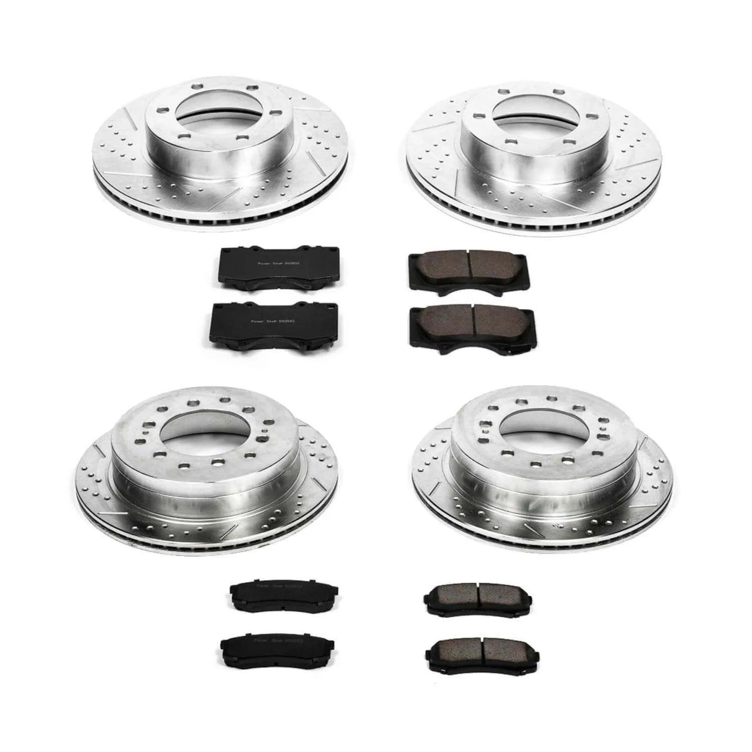 Power Stop K2325 - Z23 Evolution Sport Performance 1-Click Brake Kit With Hardware (Front And Rear)