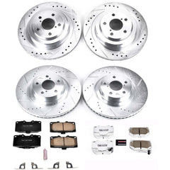 Power Stop K2368-26 Z26 Extreme Street Warrior 1-Click Brake Kit (Front And Rear) for 2006-2007 Subaru Impreza Wrx Wrx product image